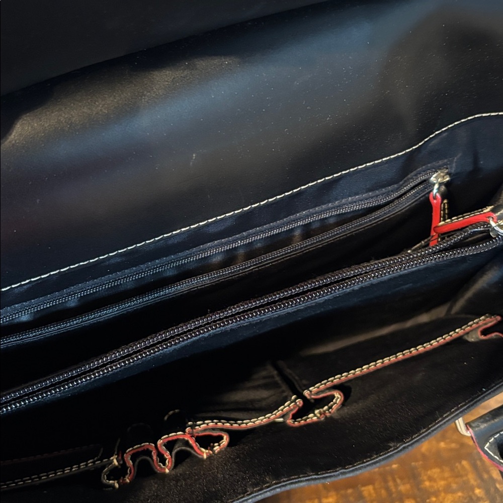 LODIS, Genuine Black Leather Tote Bag - Picture 6 of 8